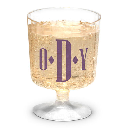 Personalized Plastic 5 oz. Small Wine Tasting Glasses